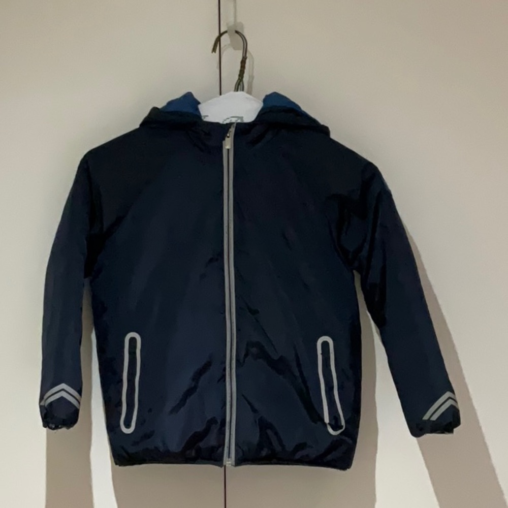 Jacadi Paris Warm Winter Jacket, navy blue, size 8A